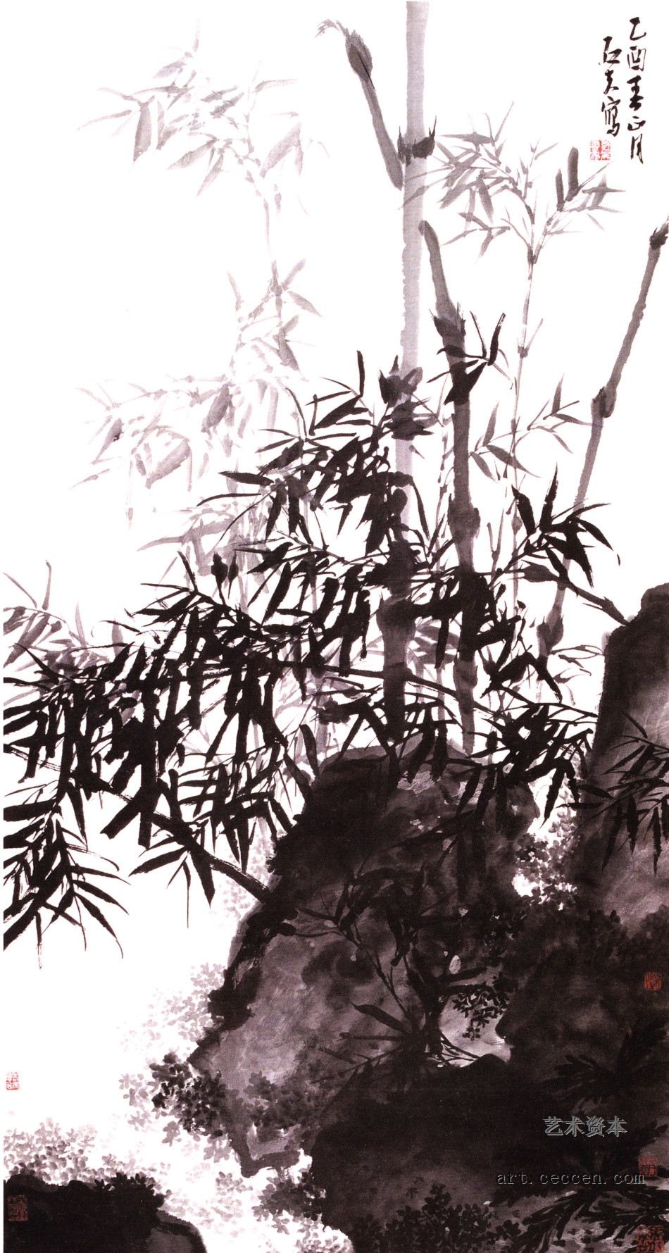 修影临风 136x68cm 纸本墨笔 郭石夫